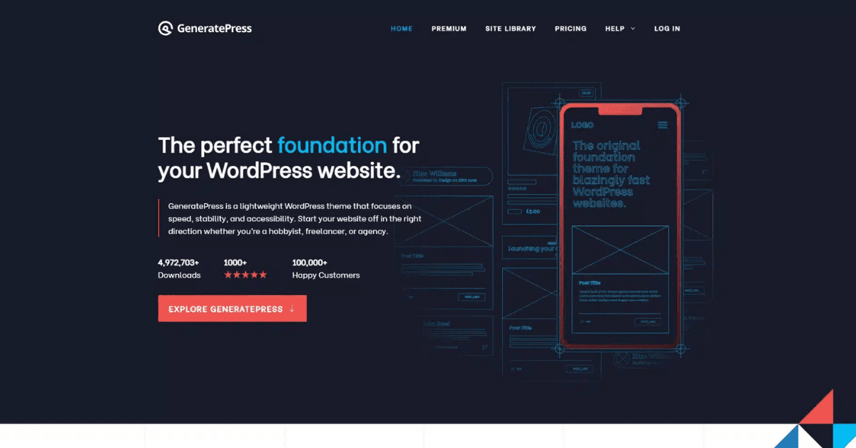Top 8 theme wordpress bán hàng được ưa chuộng nhất hiện nay 7 Theme GeneratePress WordPress