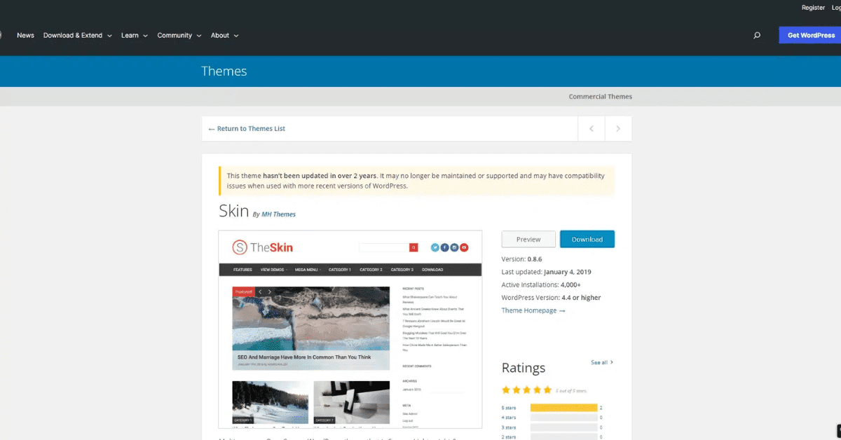 Top 8 theme wordpress bán hàng được ưa chuộng nhất hiện nay 14 Theme Skin WordPress