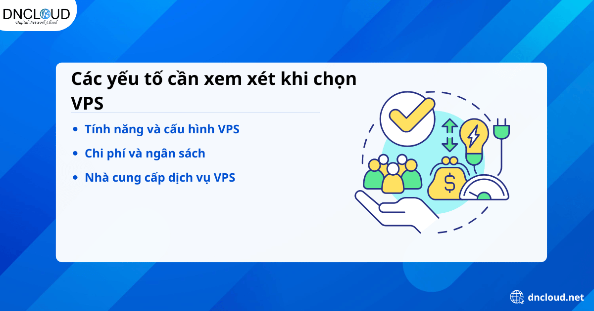 Các yếu tố cần xem xét khi chọn VPS