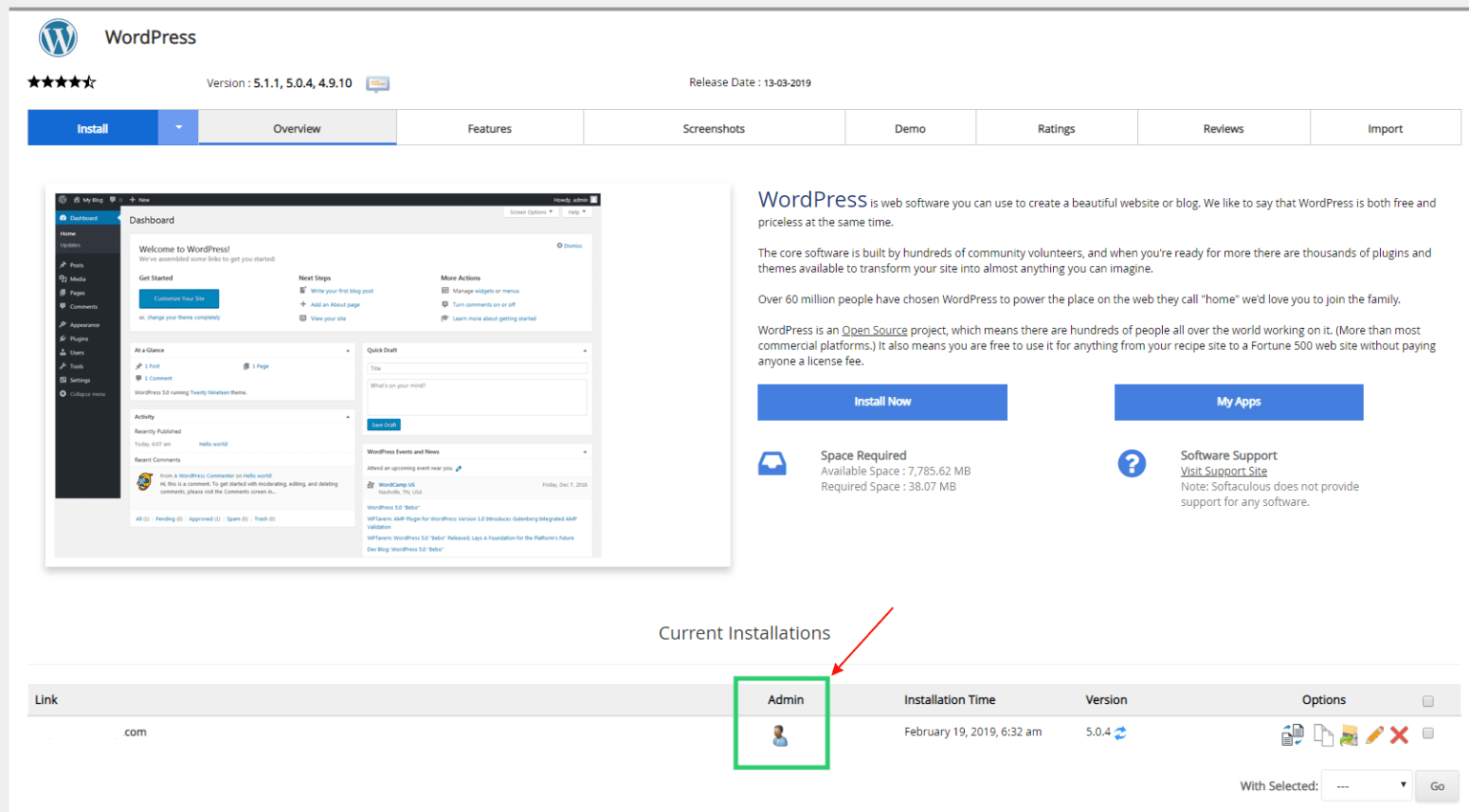 Cài đặt nhanh WordPress chỉ 1 cú nhấp chuột với Softaculous 11 s1 1536x849 1 1