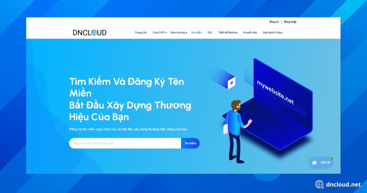 Bạn truy cập vào website tại DNCLOUD 