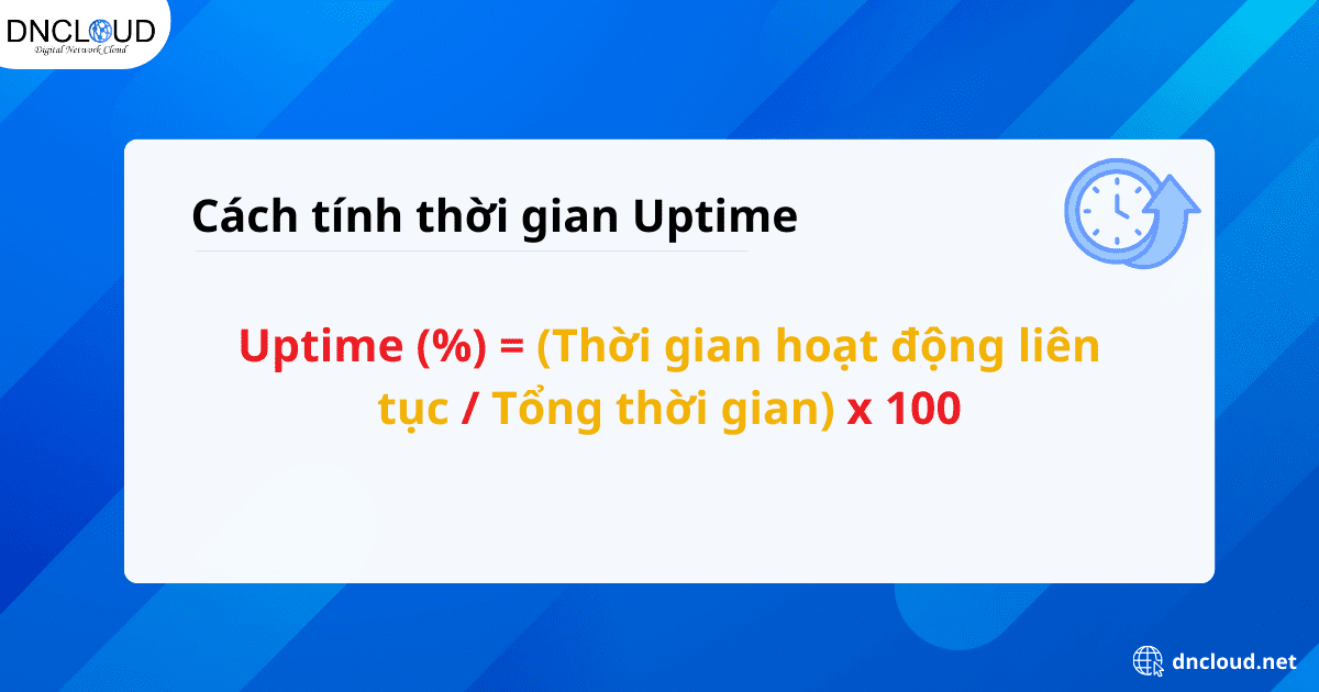 Cách tính thời gian uptime