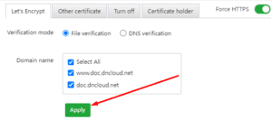 chon domain can cai ssl