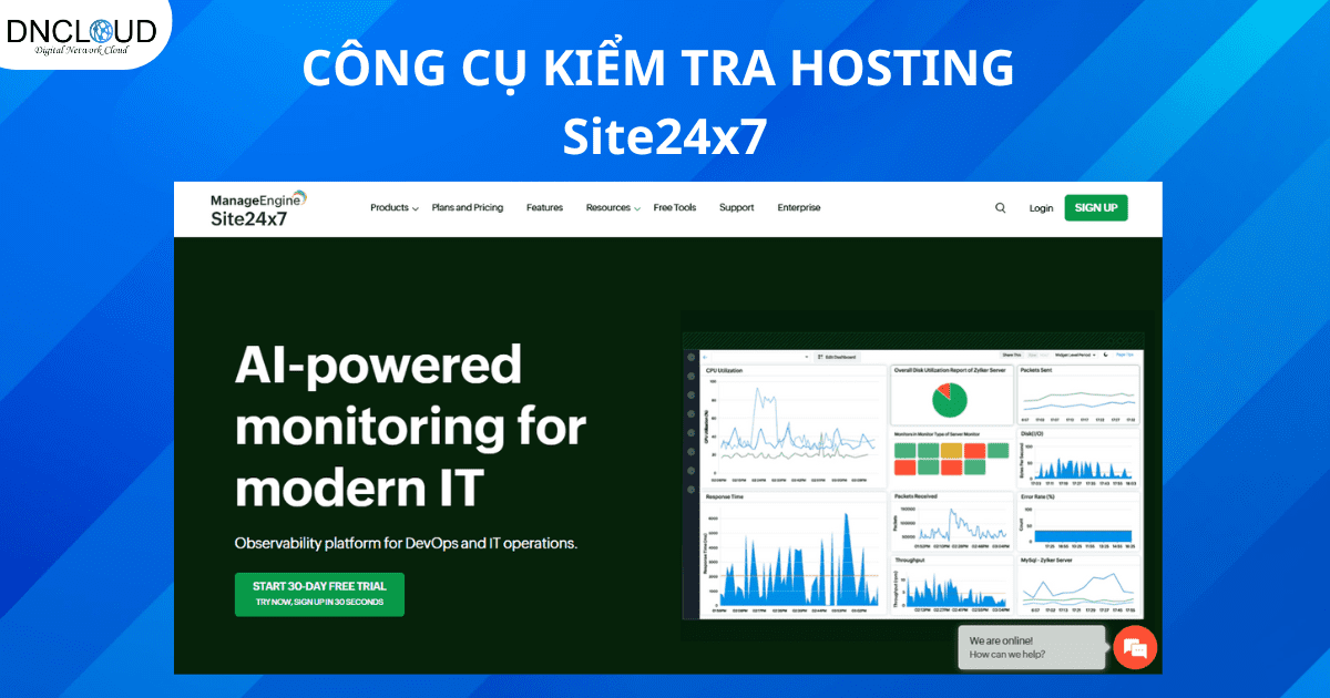 Top 10 công cụ kiểm tra tốc độ hosting miễn phí chính xác nhất hiện nay 15 Công cụ kiểm tra Site24x7