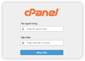 cPanel đăng nhập