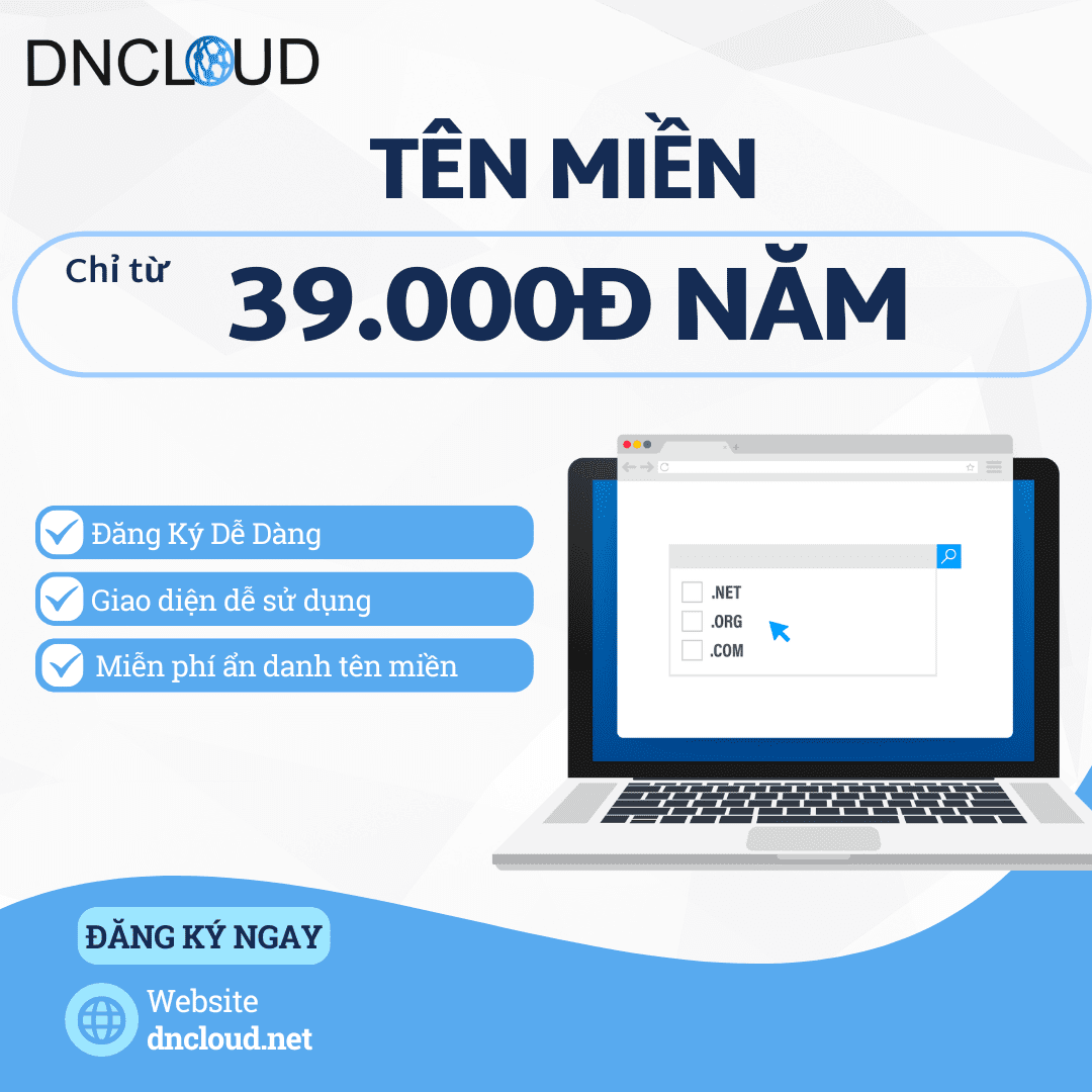 Đăng kí ngay root domain tại DNCLOUD