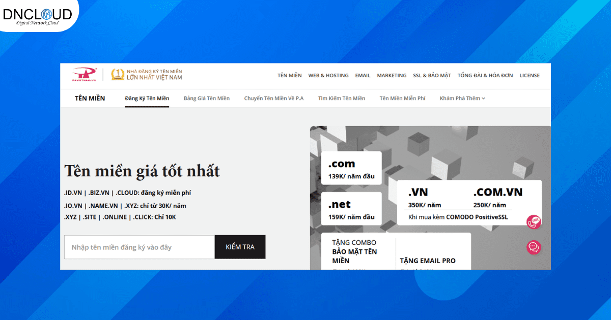 Nhà cung cấp tên miền PA Việt Nam
