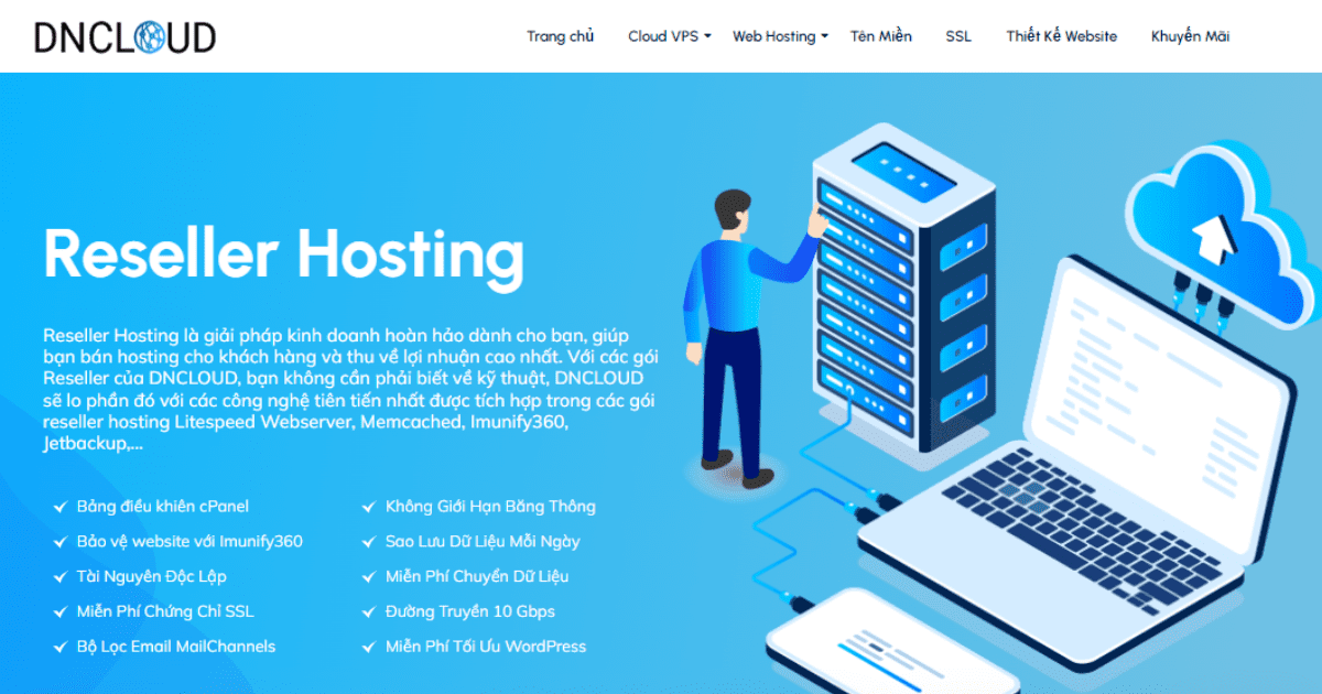 Reseller hosting tại DNCLOUD