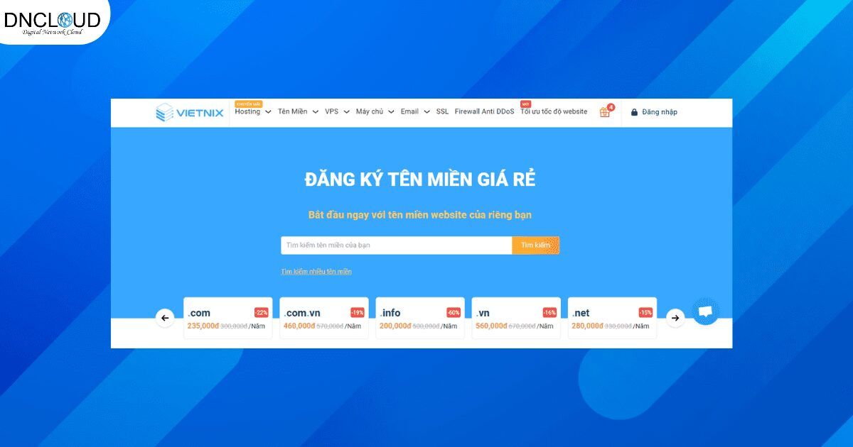 Nhà cung cấp tên miền Vetnix